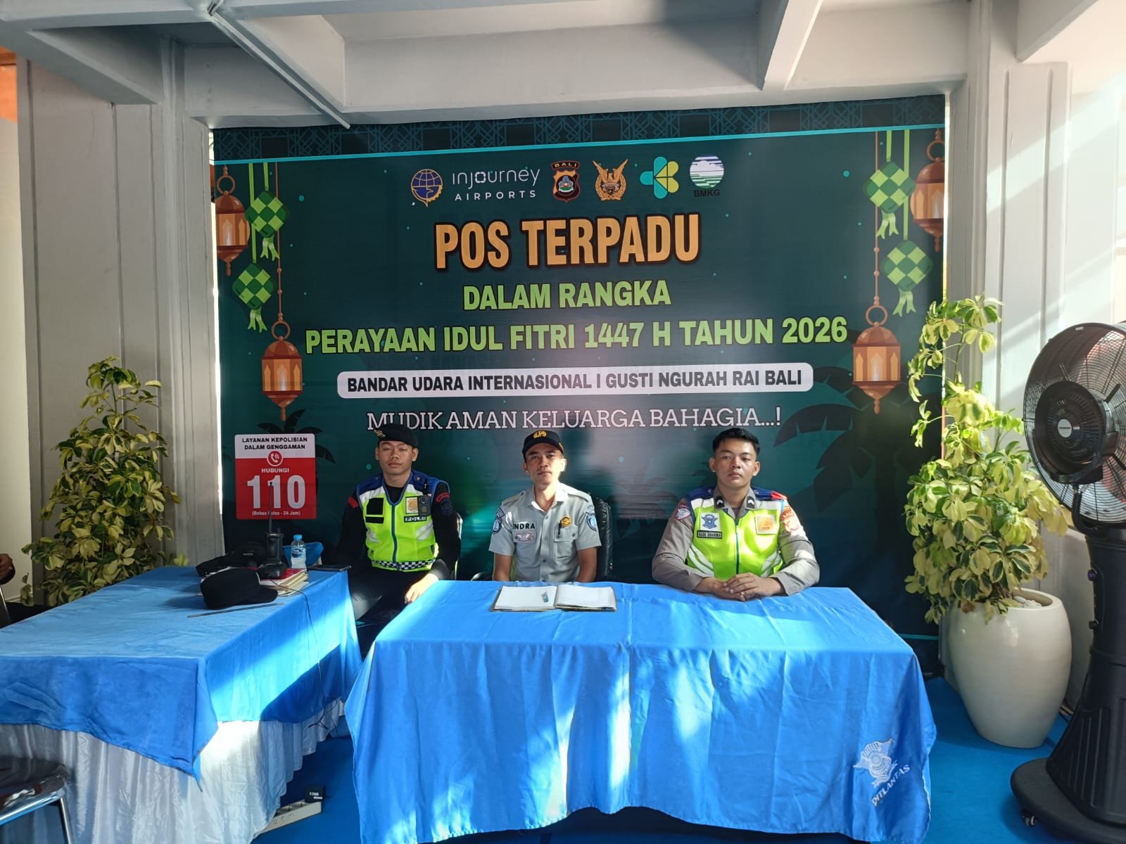 Jasa Raharja Bali Hadir di Pos Terpadu Bandara Ngurah Rai, Dukung Kelancaran dan Keselamatan Idulfitri 1447 H