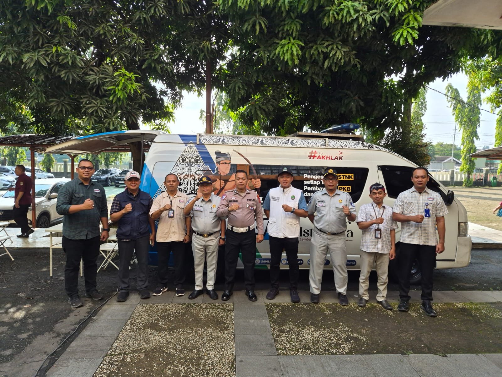 Jasa Raharja Bersama Kecamatan Cikarang Selatan Gelar Razia Kepatuhan Kendaraan