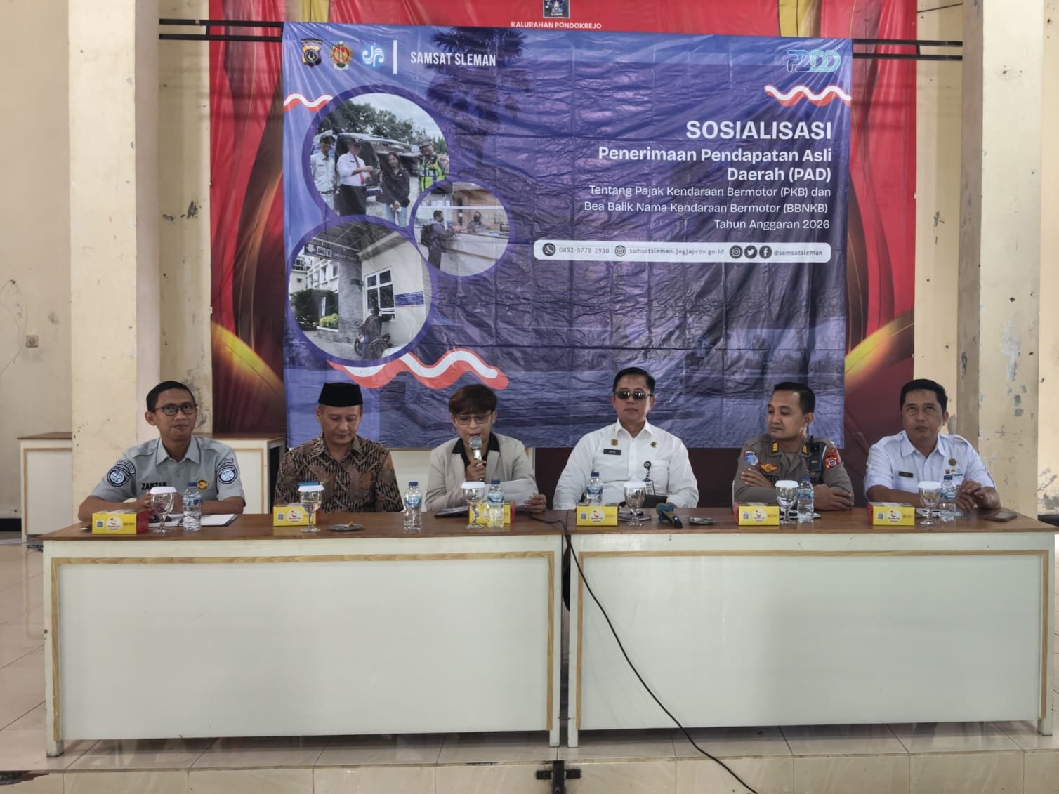 Tingkatkan Kepatuhan PKB dan SWDKLLJ, Sosialisasi Kesamsatan Digelar di Kalurahan Pondokrejo Sleman