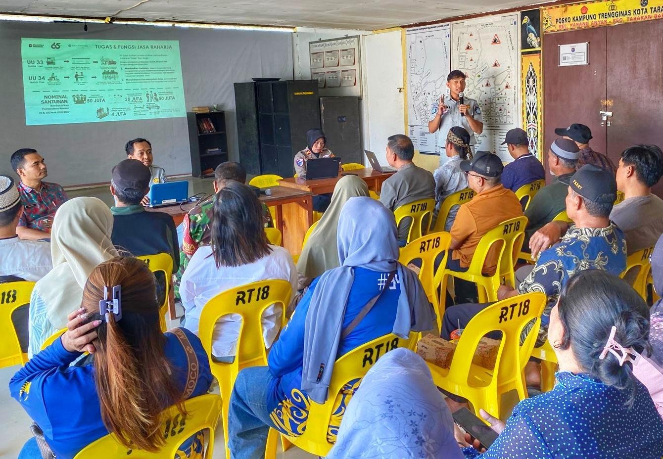 Perkuat Sinergi Keselamatan, Jasa Raharja Tarakan Gelar Sosialisasi dan Pelatihan PPGD di Kelurahan Karang Anyar