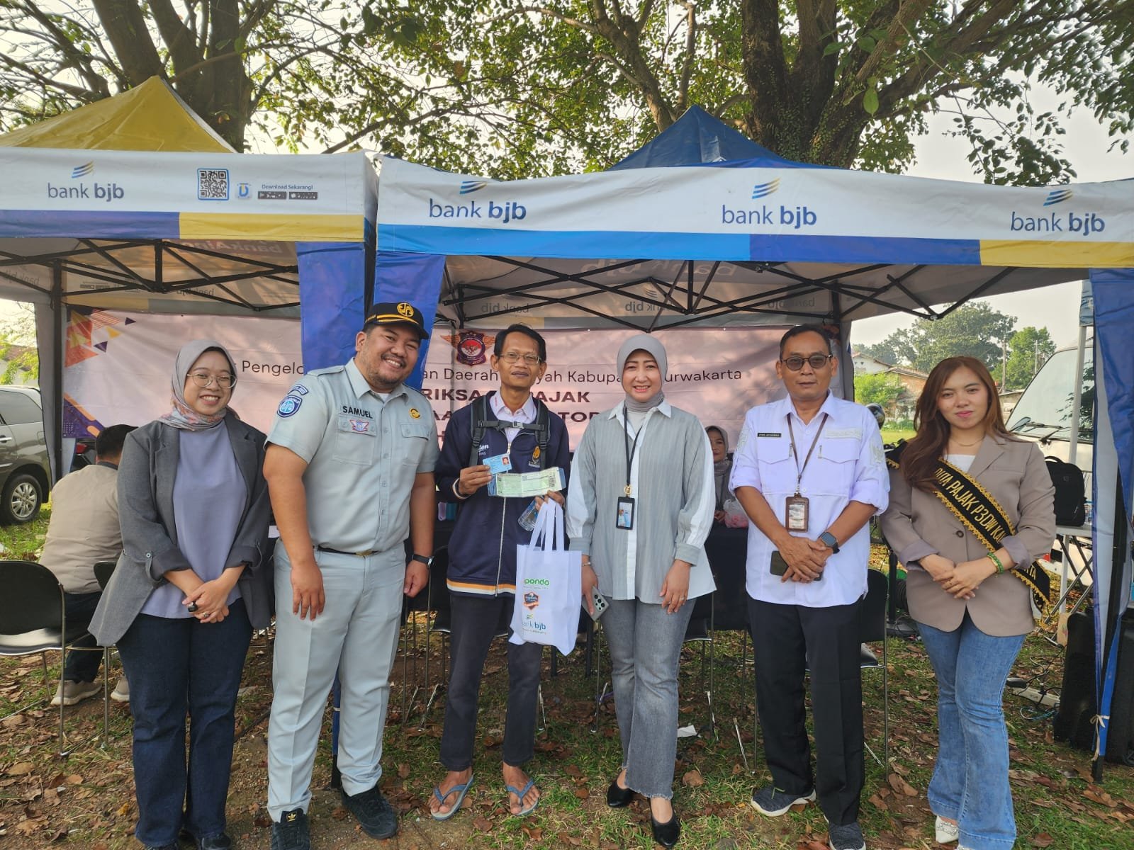 Jasa Raharja Purwakarta Dukung Pemeriksaan Pajak Kendaraan Bermotor di Lapangan Sahate