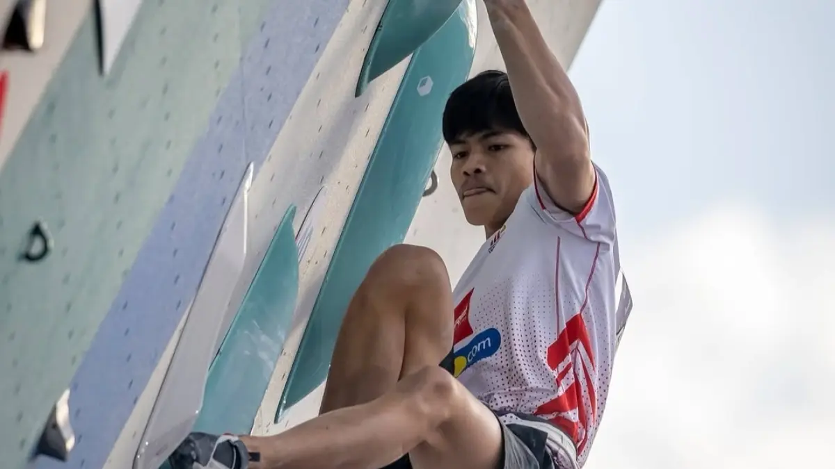 Atlet Indonesia Putra Tri Ramadani Rebut Perunggu di World Climbing Chamonix