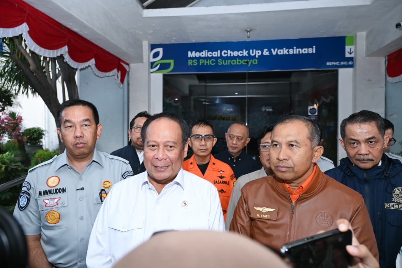 Dirut Jasa Raharja Dampingi Wamenhub Tinjau Penanganan Korban KM Mutiara Sentosa II di RS PHC Surabaya