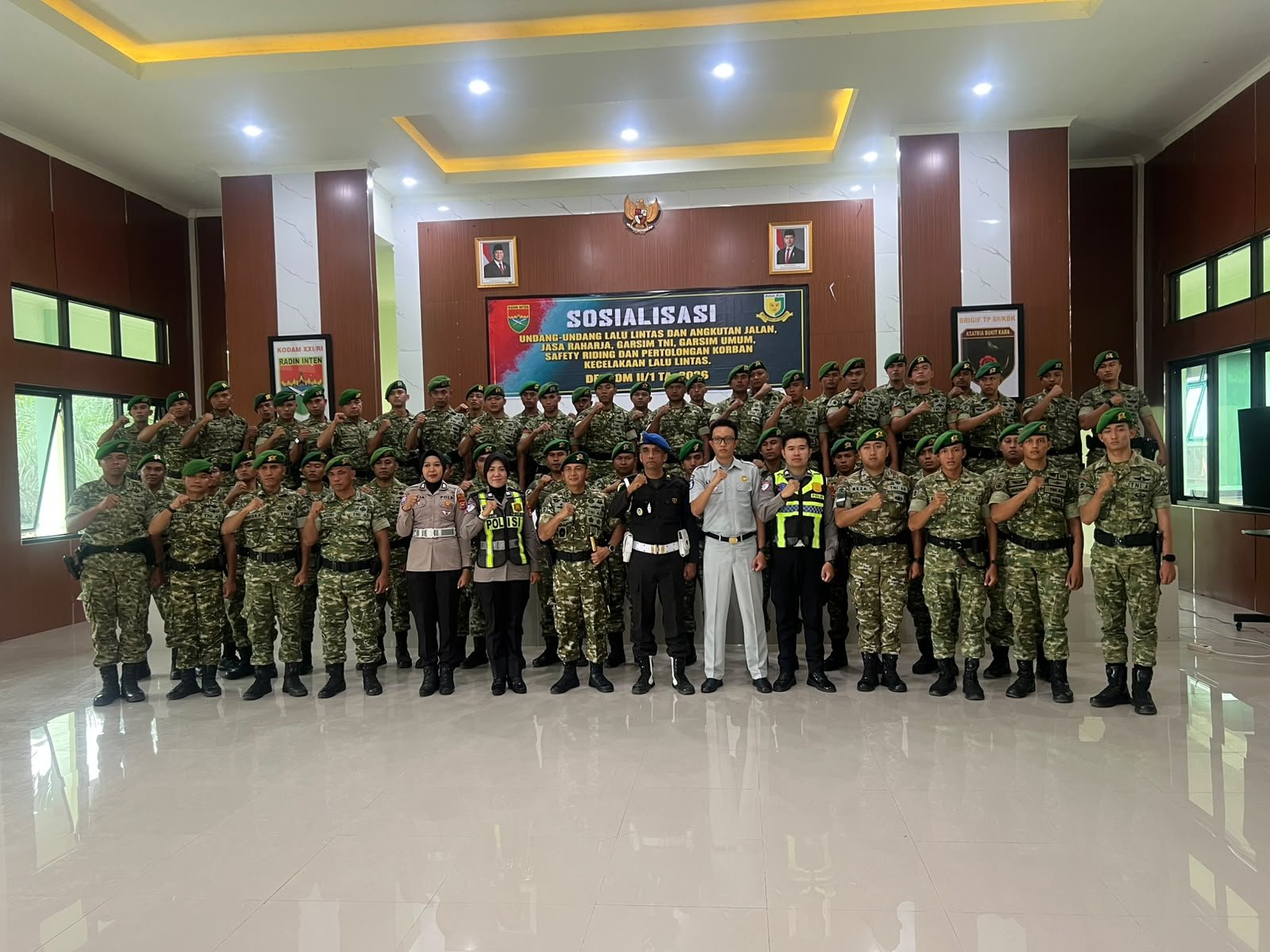 Jasa Raharja Edukasi Keselamatan Berlalu Lintas di BRIGIF TP 88/KBK