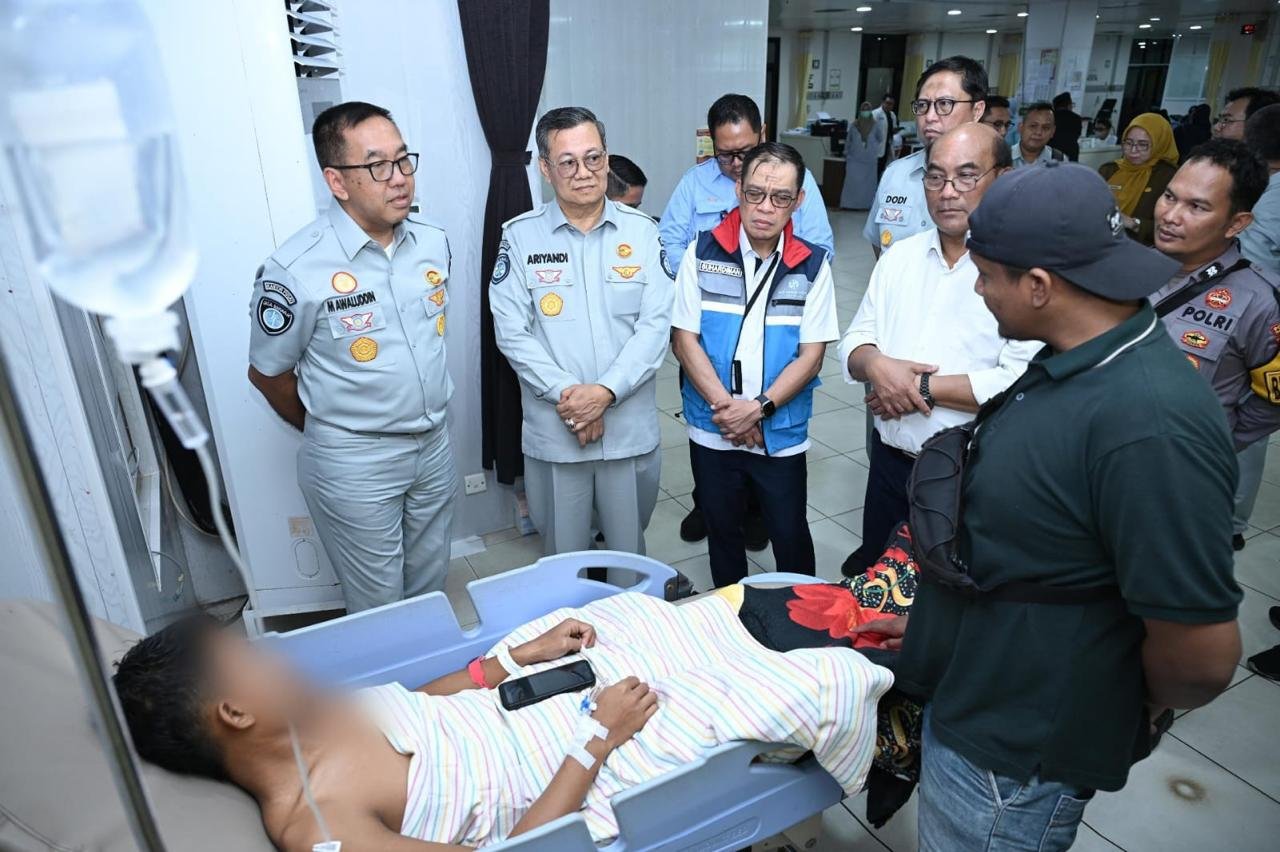 Kunjungi Korban KM Virgo Transport 8 di RSUD Ulin Banjarmasin, Dirut Jasa Raharja Pastikan Pelayanan Berjalan Optimal