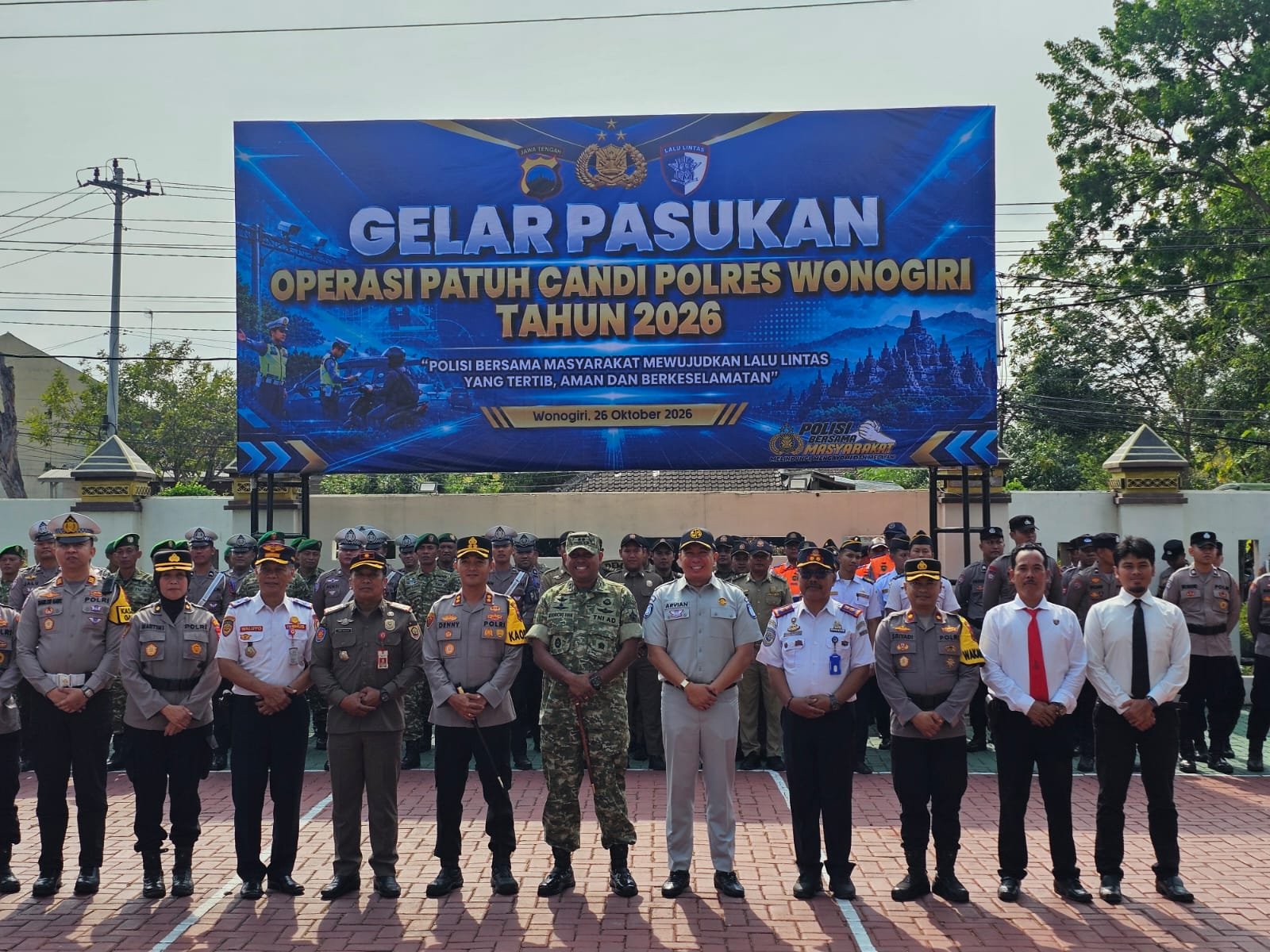 Kepala Cabang Jasa Raharja Sukoharjo Hadiri Gelar Pasukan Operasi Patuh Candi 2026 di Polres Wonogiri